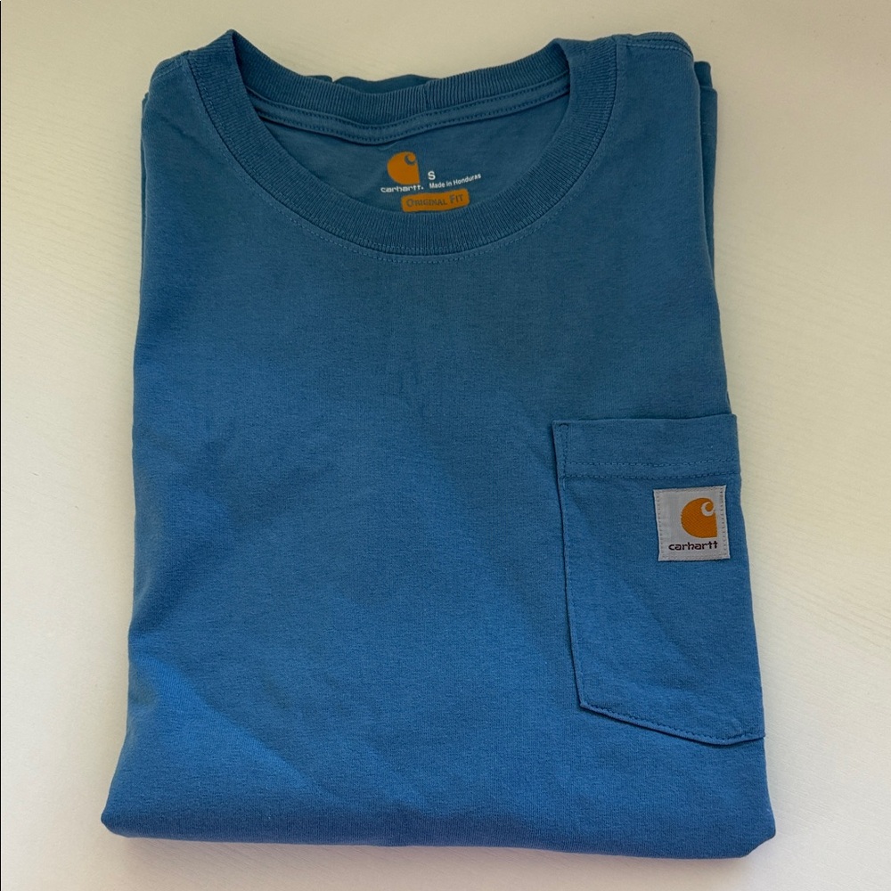 Carhartt Men's Pocket Tee in Teal Blue